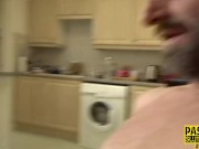 Chubby tattooed sub sucks and gets banged 10/16