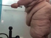 Ssbbw taking a Shower
