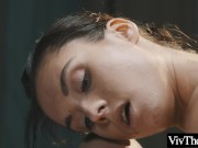 Sexy masseuse brings busty teen to orgasm by fingering her hot pussy 16/16