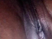 Ebony babe pissing 