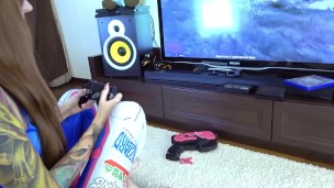 D.Va cosplay loves cum suck dildo verified girl