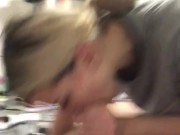 Blonde gives hot blowjob 7/16