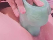 huge fake creampie with syringe and bad dragon - Tira Part