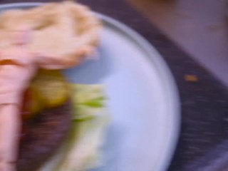 Whats for dinner? Husband on a burger! – VORE – Maria Alive