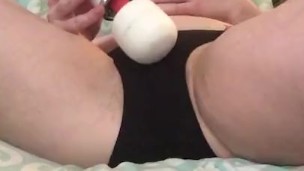 Big tit mom cumming and cleaning up her pussy juice!