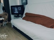 Fantasy: Cuckold wife shared. Tied bf tricked. He came in me. MMF threesome 7/16