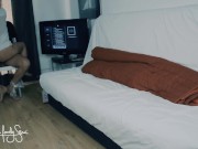 Fantasy: Cuckold wife shared. Tied bf tricked. He came in me. MMF threesome 8/16