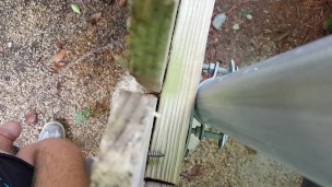  Boy Pissing Outdoors