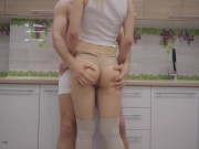 Boyfriend Masturbate My Pussy and I Handjob his Dick in the Kitchen 2/16