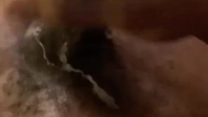 Stroking with my creamy nut 