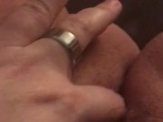 Playing with my tight pussy