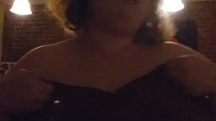 Huge tits BBW sucking & tit fucking with vibrator