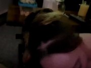 Fun with Wifey! Deep throat, gagging, and dirty talk. Begs for cumshot! 12/16