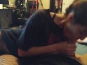 Petite girlfriend gets drilled in fishnets 1/16