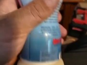 Fucking and creampie in new toy 