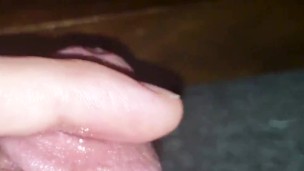 Playing with precum in slowmo