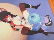 (3D Hentai)(Furry) Furry lesbian 15/16