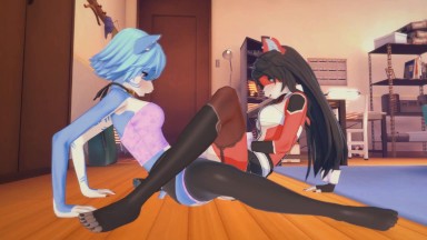 (3D Hentai)(Furry) Furry lesbian