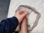 Cum on my step sister dirty panties - handjob