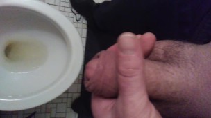 Taking A Pee While Partly Shaved