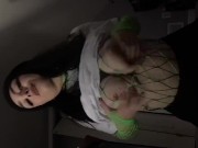 get in me, loser... big tiddy goth schoolgirl in fishnets 7/16