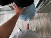BIG ASS ALMOST CAUGHT FUCKING AT THE MALL - RISKY PUBLIC SEX 10/16