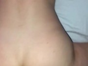 Bubble butt 18 year old creams on BBC 14/16