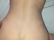 Bubble butt 18 year old creams on BBC 3/16