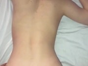 Bubble butt 18 year old creams on BBC 5/16