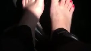 @tici_feet tici_feet tici feet taking off my nude high heels