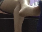 tici feet tici_feet @tici_feet dangling blue heels (preview)