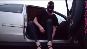 Geile Heels im Auto anziehen 1 ** Outdoor 2020 **