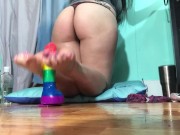 Oily ass & feet dildo FOOTJOB 15/16