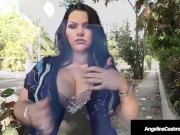 Cuban Cock Sucker Angelina Castro Stuffs Mouth With Stranger 2/16