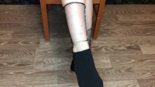 kelly_feet my new beautiful black socks foot & socks fetish pov