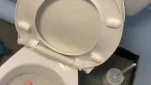 Masturbating at work got hard and cumshot all over the walls