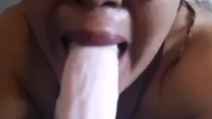 Wife face fucks herself, teaser