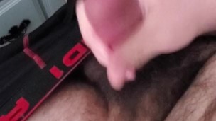 Talking dirty while stroking