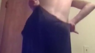 Anal Beads In My Asshole As I Get Dressed For A Cigarette Outside