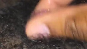 ftm bear shows and jerks off microdick/big clit