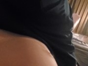 Her tight pussy in a tight dress made me cum on her ass 9/16