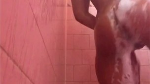 Shower time with Mila 