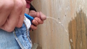 Just pissing against a wall