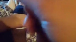 Caramel Skinned Stud Oils Up His Big Cock *CUMSHOT*