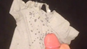HUGE Cum-Blasting Release On Old T-Shirt