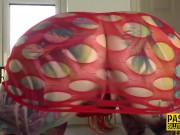 Inked sub anally toyed and pounded 1/16