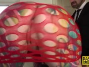 Inked sub anally toyed and pounded 2/16