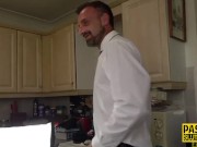 Inked sub anally toyed and pounded 4/16