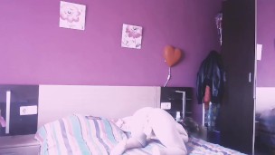 woman masturbating
