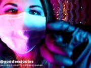 Surgical Mask ASMR - dust mask whispering surgical gloves medical fetish 7/16